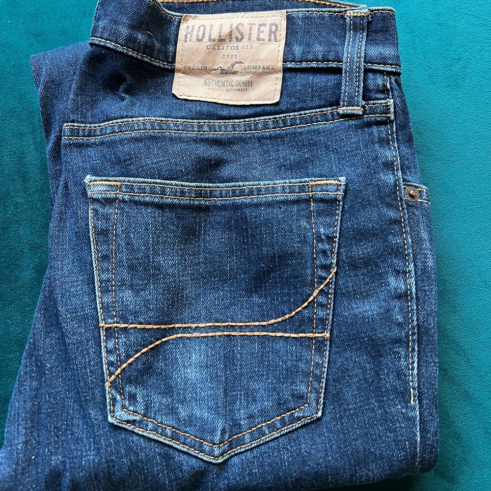 Holister jeans no tears or rips.